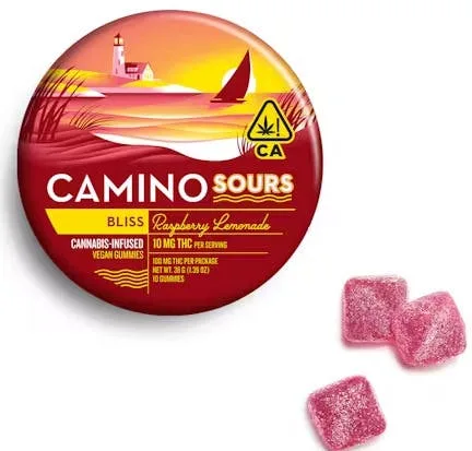 Raspberry Lemonade [H] - 100MG Sours Gummies 10PK