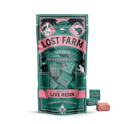 [Lost Farm] Live Resin Chews - 100mg - Watermelon x Gelato (H)