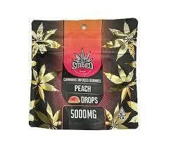 5000mg THC Peach Drops