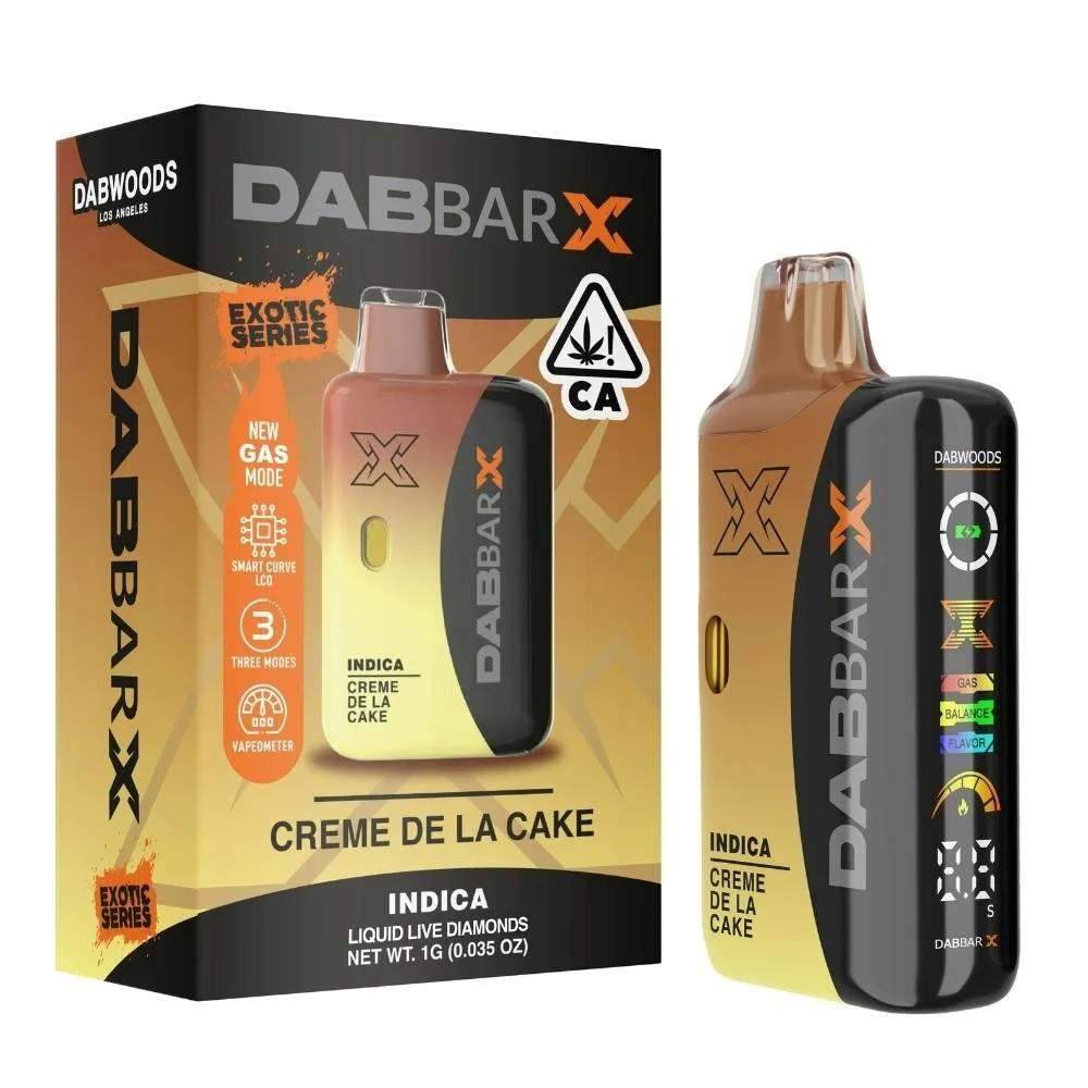 Dabwoods Creme De La Cake (I) Dab Bar X AIO 1g