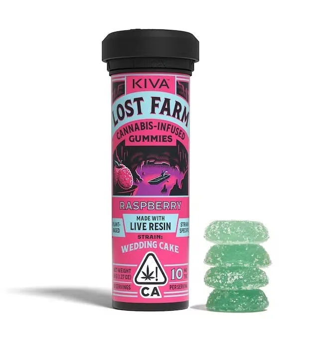 Raspberry (IH) - 100mg Lost Farm LR Gummies | 10pk - Retail