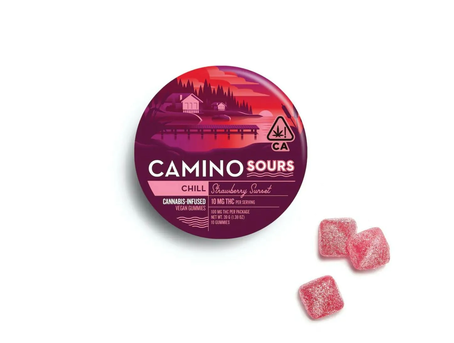 Strawberry Sunset 100mg Camino Gummies