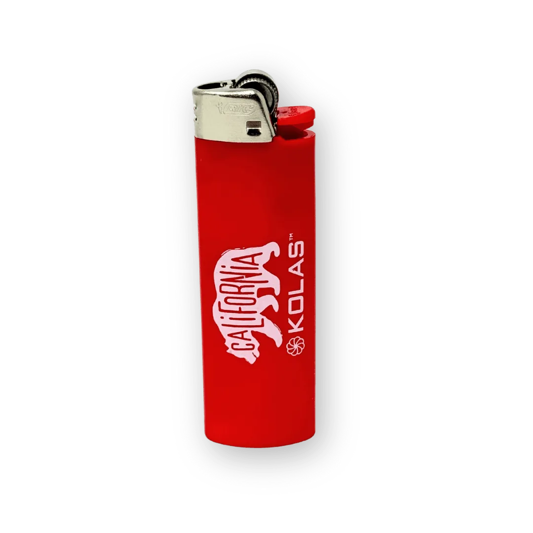 Kolas Branded Lighter BIC CA Bear Red