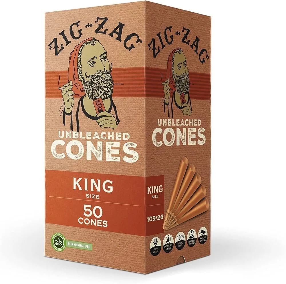 ZIG ZAG - PAPERS - CONES - KING SIZE - 50PK