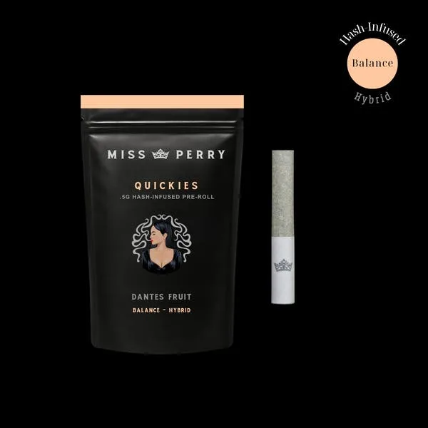 MISS PERRY - DANTES FRUIT - QUICKIES - .5G INFUSED PREROLL