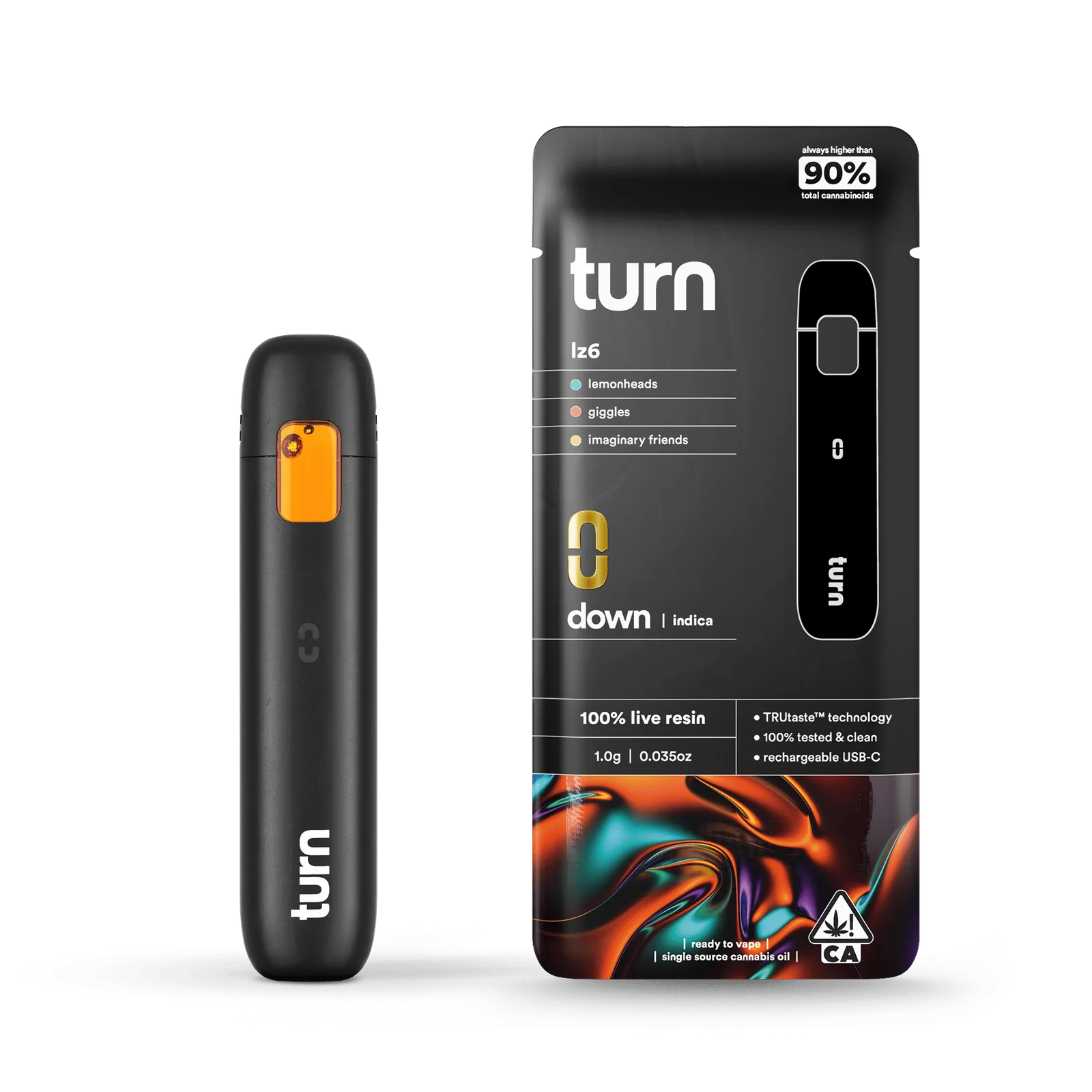 turn | LZ6 | Live Resin Disposable | 1g