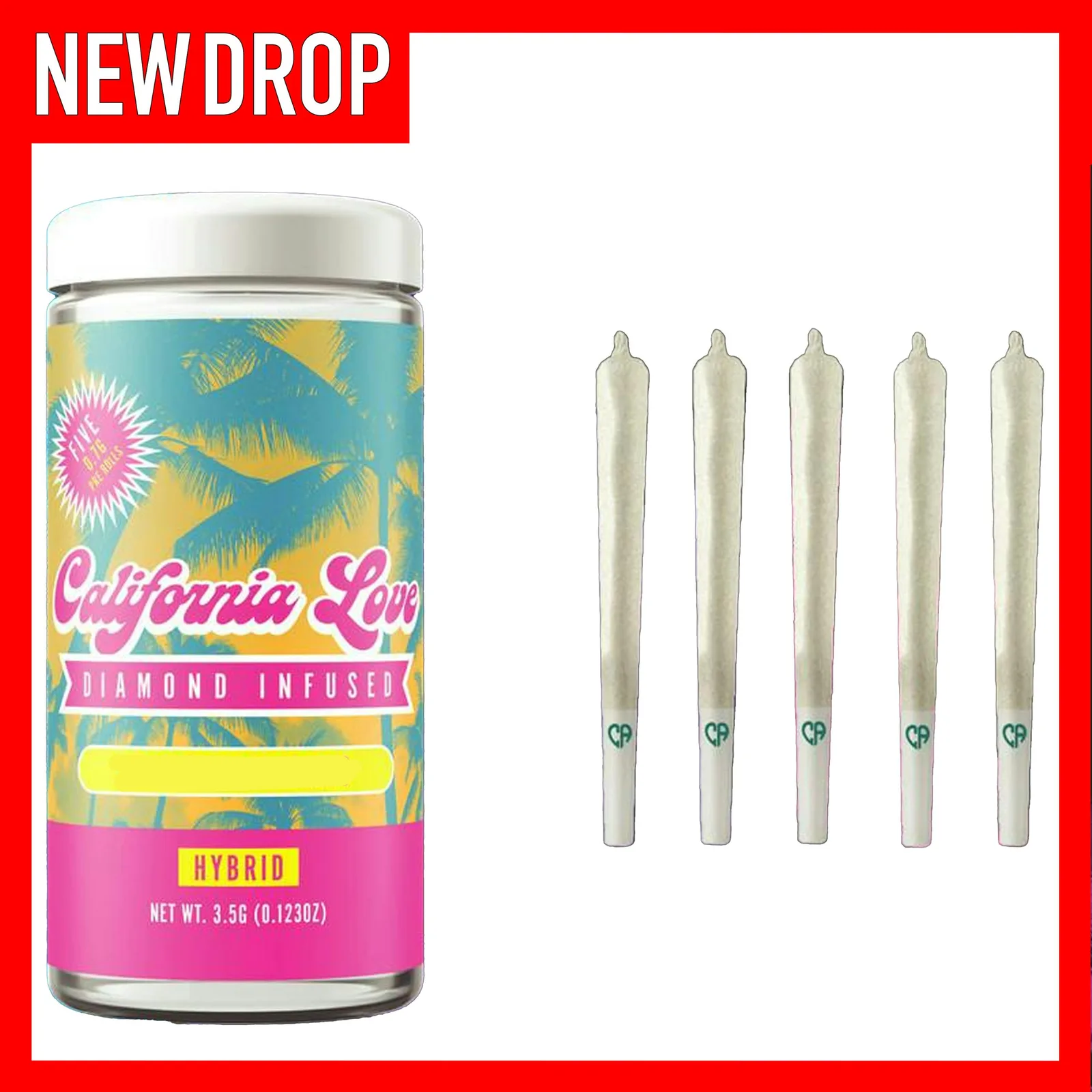 Blueberry Ice Cream | 5pk 0.7g Diamond Infused Prerolls