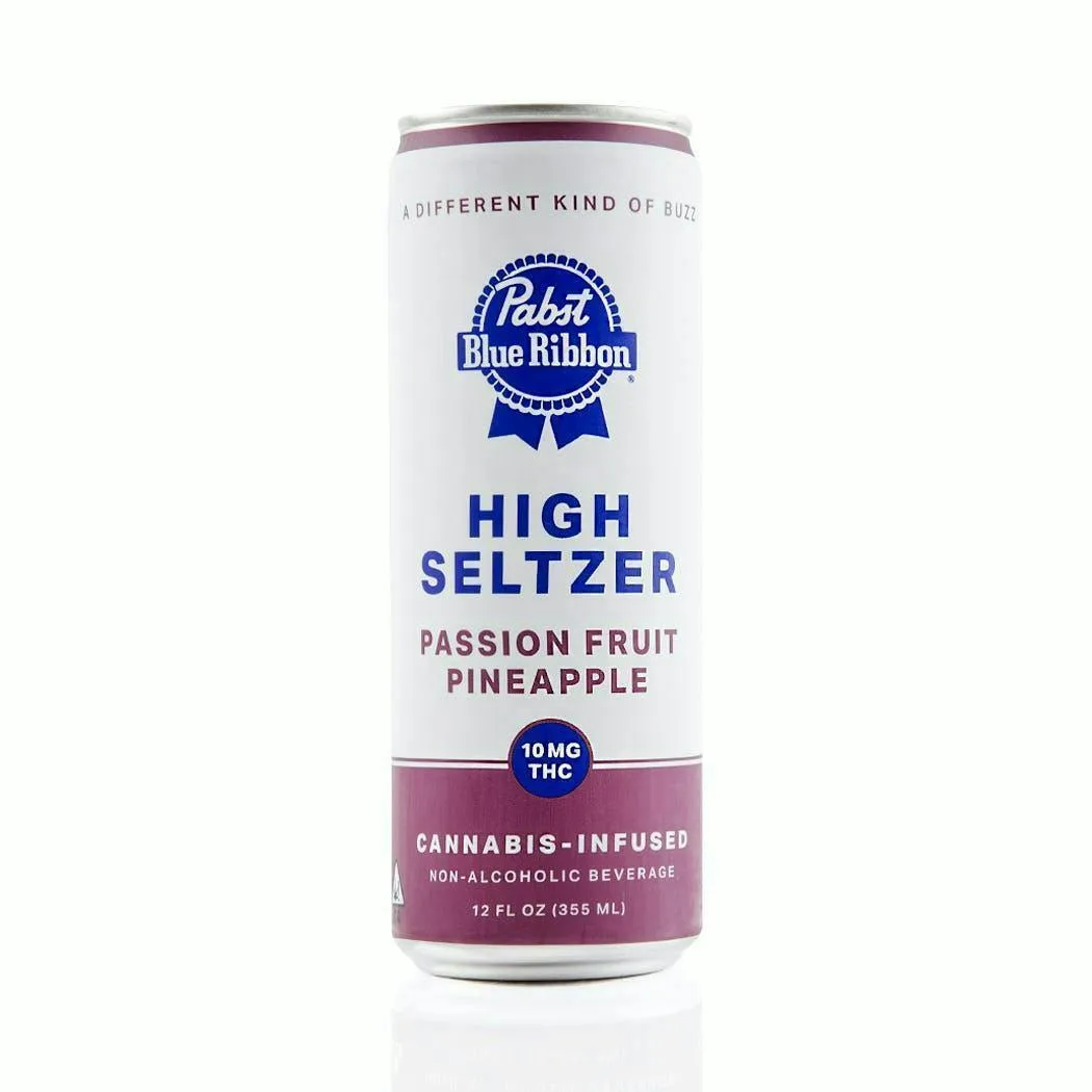 $6.45 / 8.60 Pabst Blue Ribbon High Seltzer 10MG / 25MG - Mango Coconut