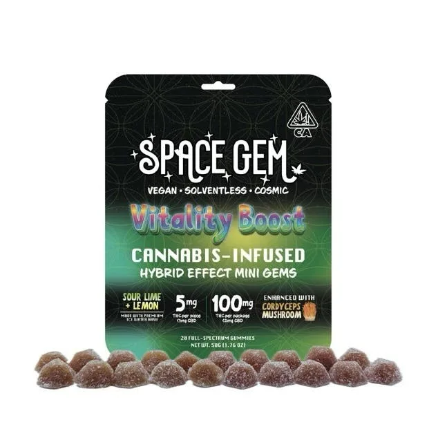 Mini Gems - Vitality Boost - Hybrid - Sour Lemon Lime - 20pk 100mg