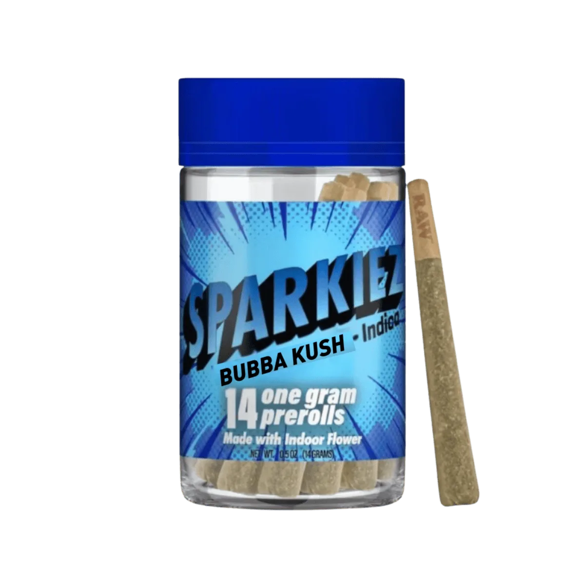Bubba Kush (I) | 1g 14pk Indoor Prerolls | Sparkiez
