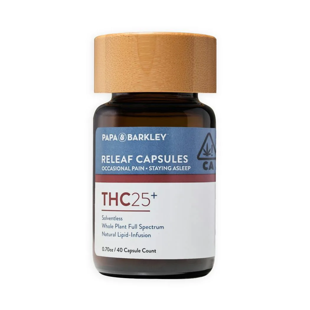 THC 25 Releaf Capsules, 40ct
