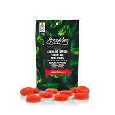 SMOKIEZ EDIBLES - SOUR PEACH - 100MG - SATIVA