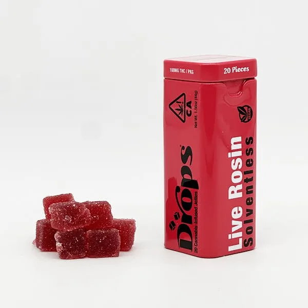 Drops - Live Rosin Gummies 20pc - Cherry 100mg