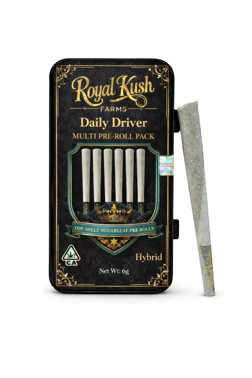 Daily Driver | Top Shelf Indoor Sugarleaf Pre-roll Pack 6g