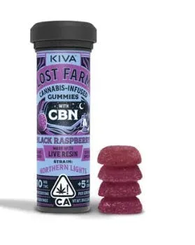 Lost Farm - Black Raspberry Northern Lights CBN 10:5 Gummies