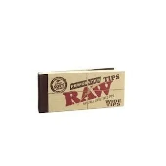 Raw Perforated Wide Tips Each