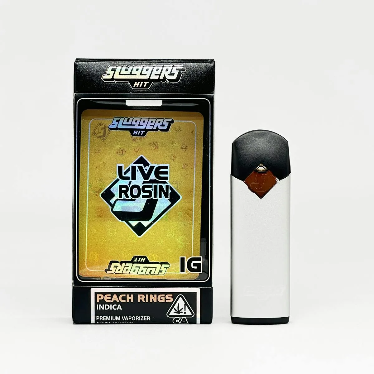 Sluggers - Live Rosin AIO - Peach Rings 1g
