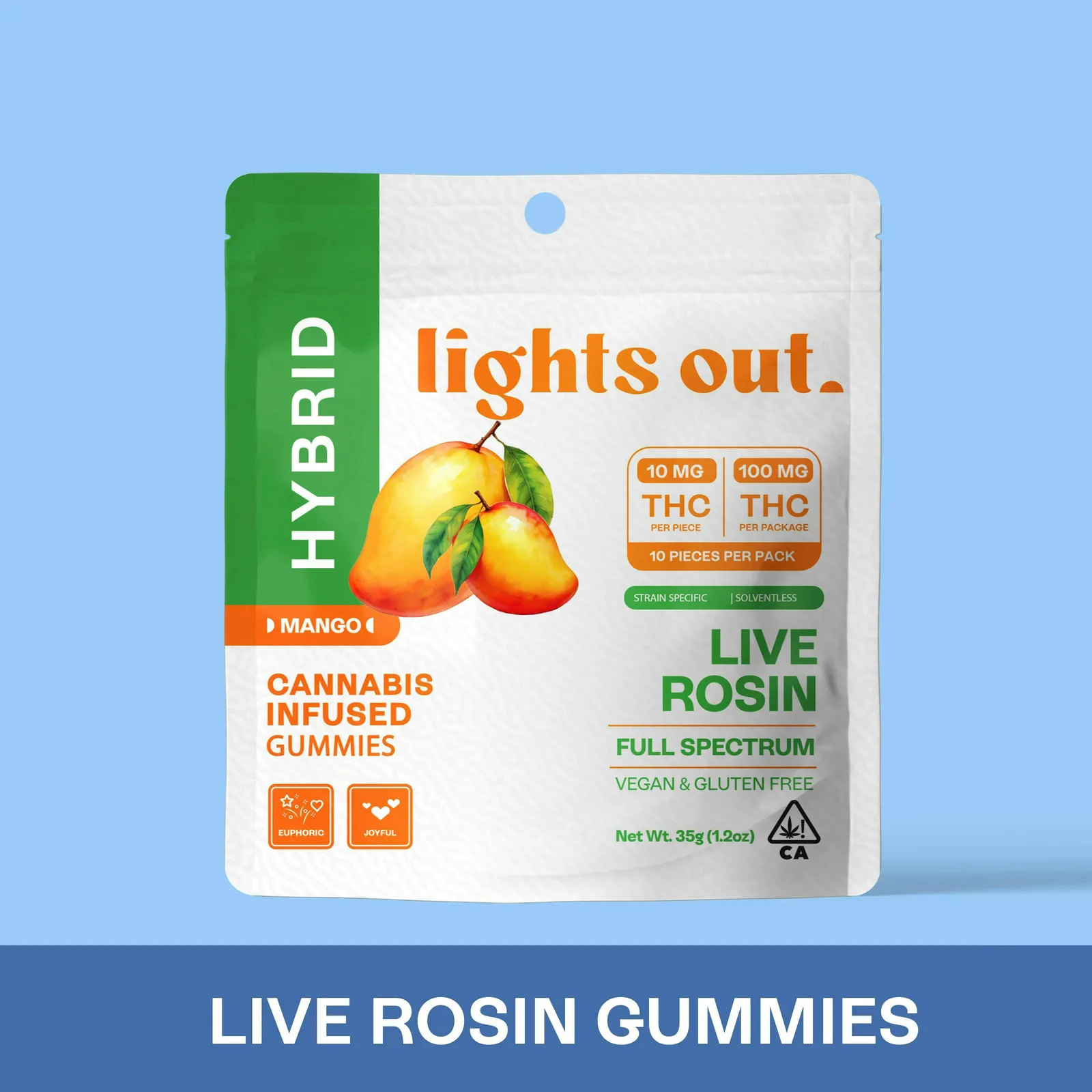 Mango (Hybrid) Live Rosin Edible 100mg