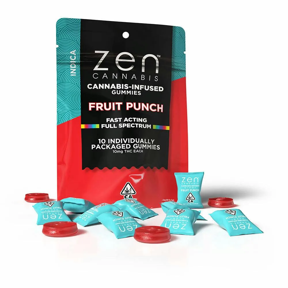 Zen 100mg Fruit Punch Indica