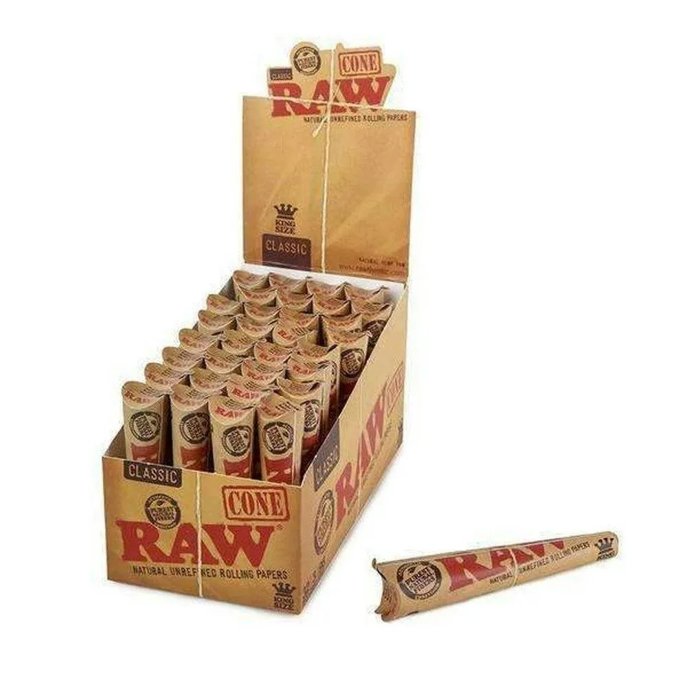 Raw- Classic Cones 3pk King Size