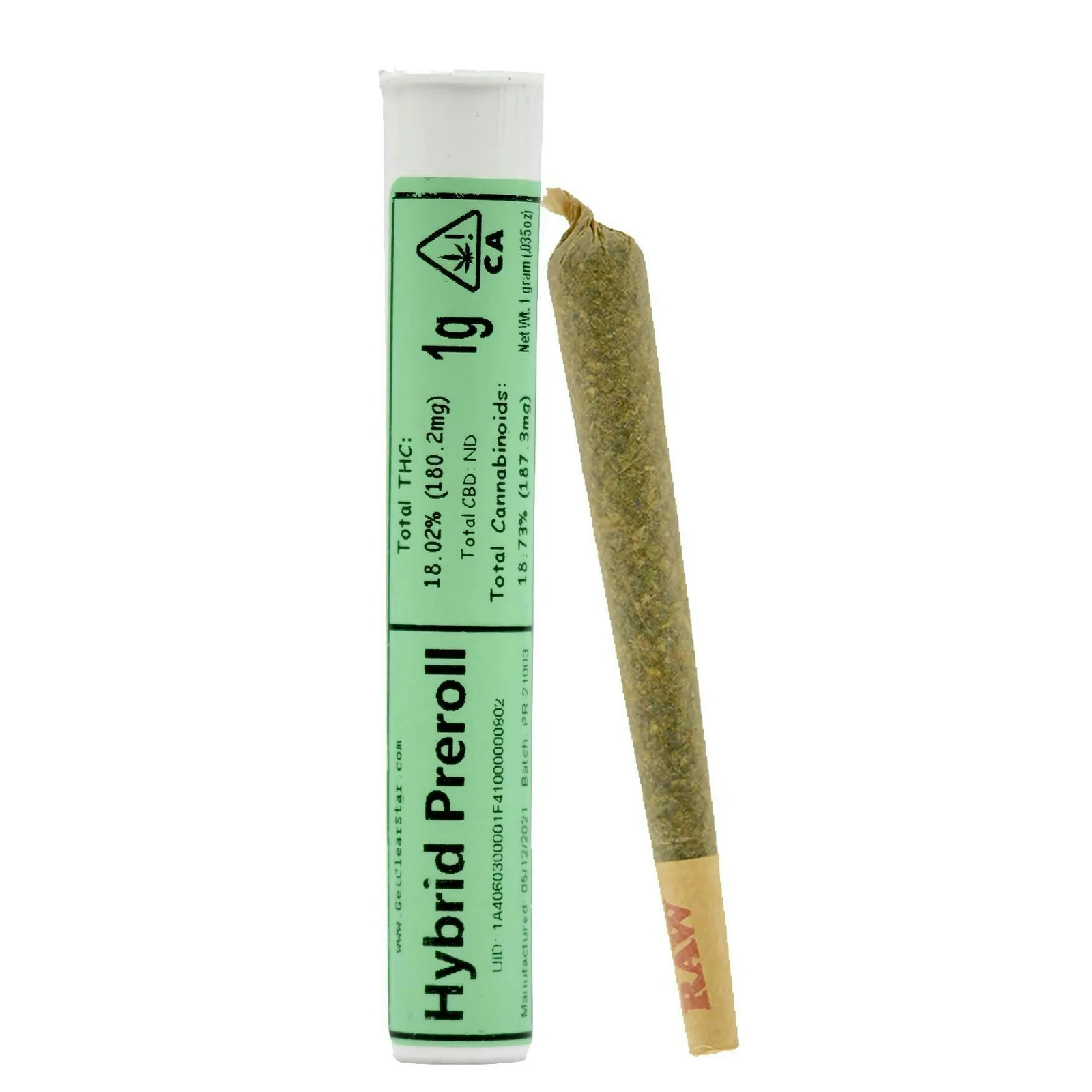 Clear Star Hybrid Preroll **SPECIAL PRICING** - 1g