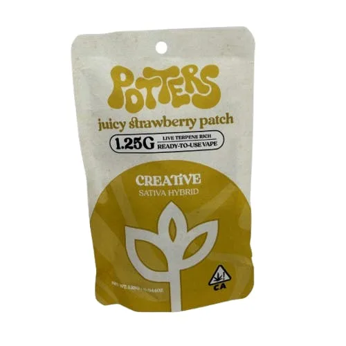 Potters - Juicy Strawberry Patch Live Ready-to-Use Vape - 1.25 g