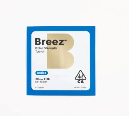 Breez - Indica | Extra Strength | 20mg Tablet