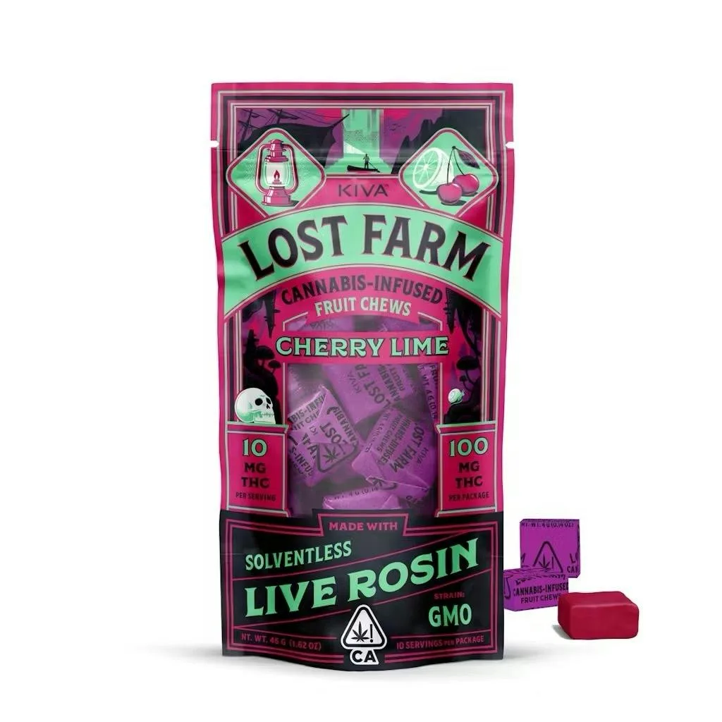 Lost Farm - Cherry Lime - 100MG - Live Resin Chews