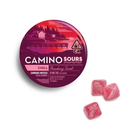 Camino | Edible | Sour Strawberry Sunset | 100mg