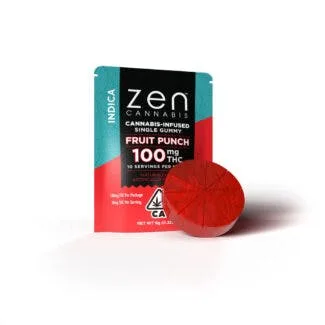ZEN | Fruit Punch | Gummies | 100mgTHC | Indica