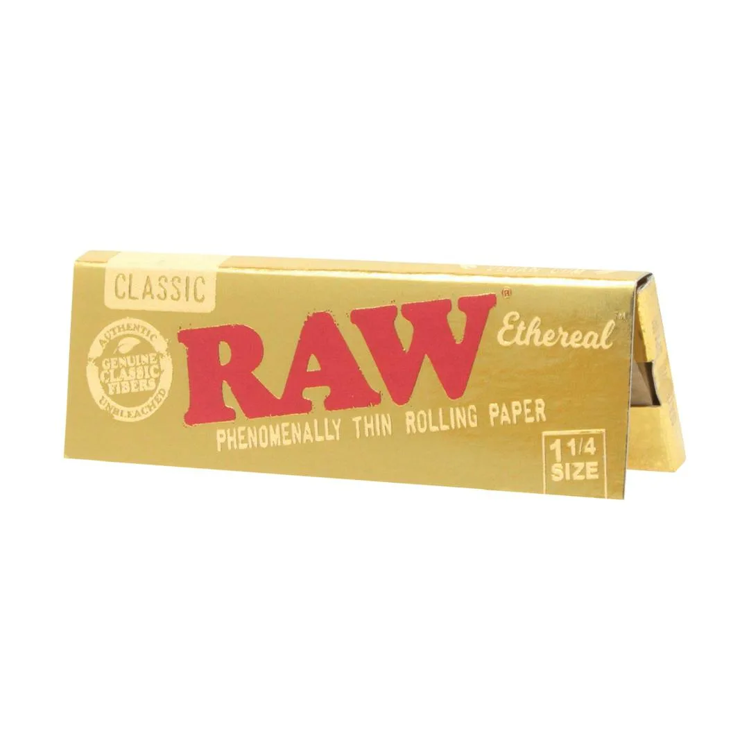 6 PACK CONES - 1 1/4 ETHEREAL RAW PAPERS - RAW