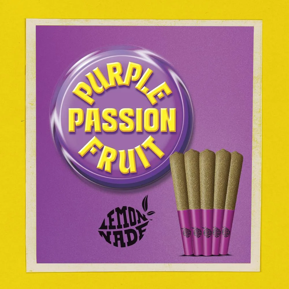 Lemonnade - 5PK Infused Pre Rolls - Purple Passionfruit