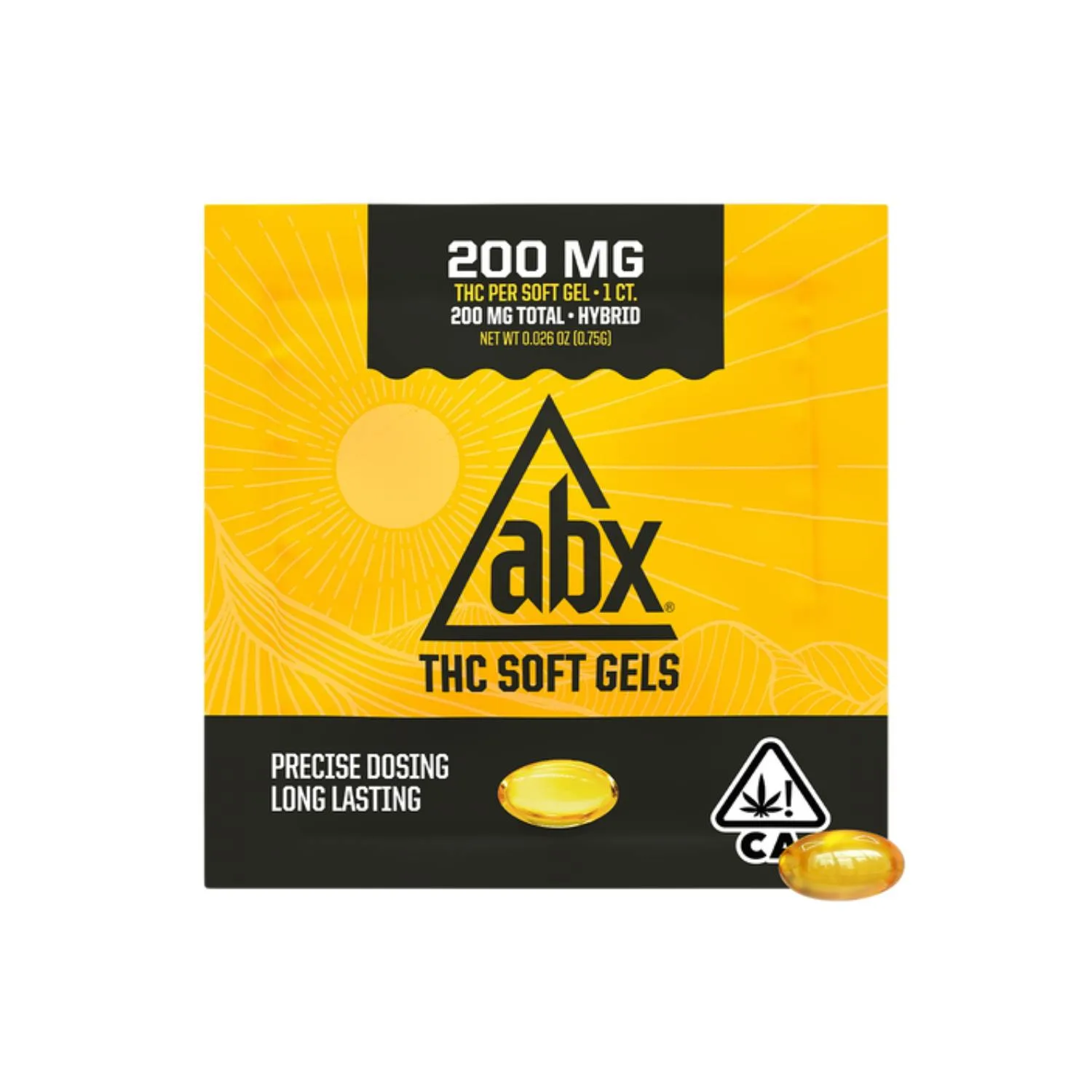 ABX - 200mg THC Soft Gels - 1ct