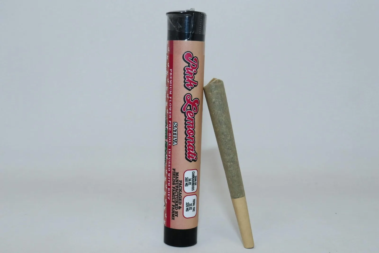 Pink Lemonati 1g Kief Infused Single Pre Roll