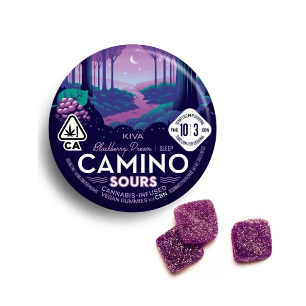 Kiva Confections - Camino Sours Blackberry Dream CBN 10:3 - 39 g