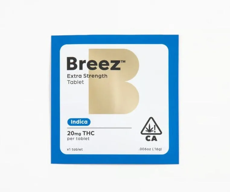 Breez - INDICA | Extra Strength | 20mg Single Tablet