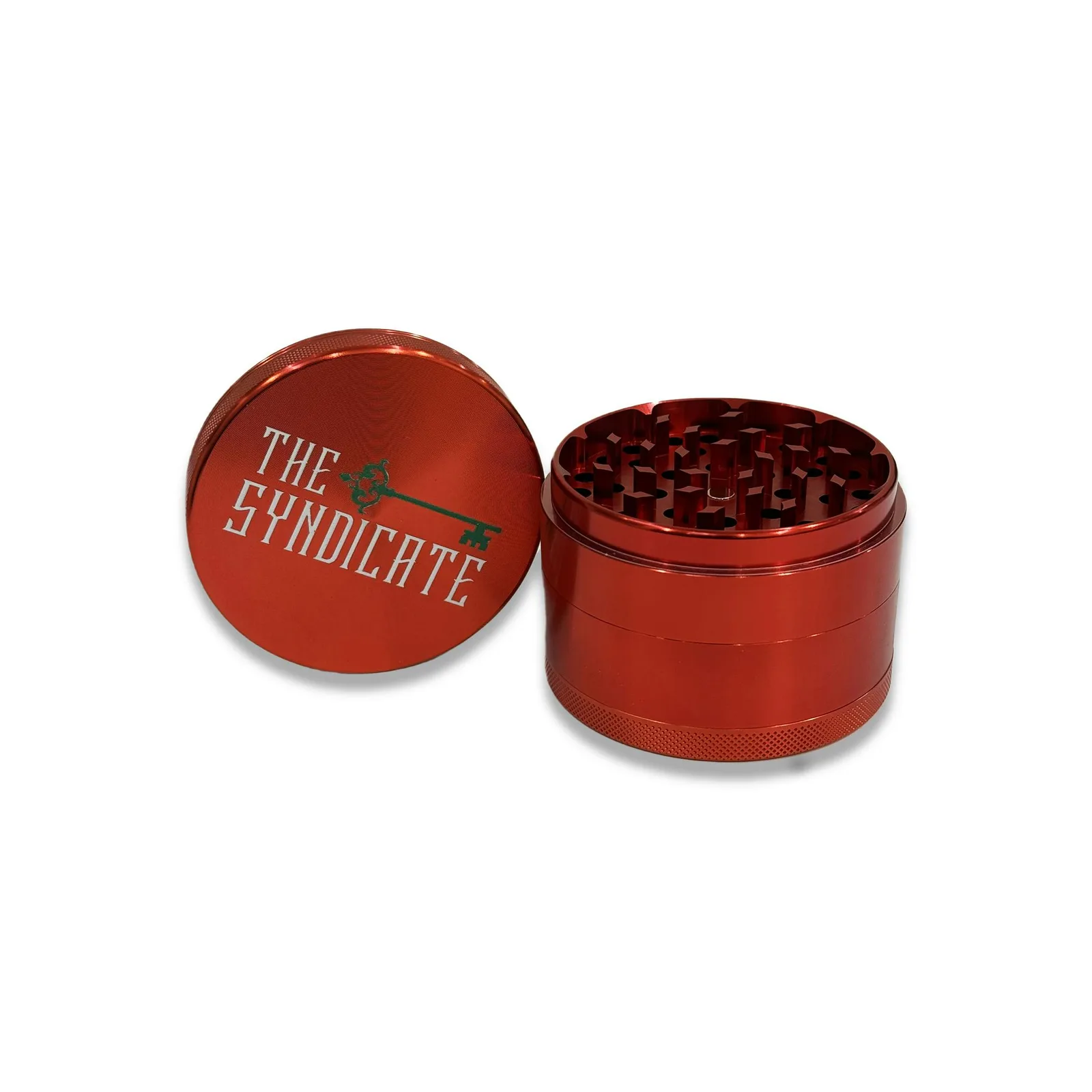 THE SYNDICATE - METAL GRINDER - 3 IN - RED