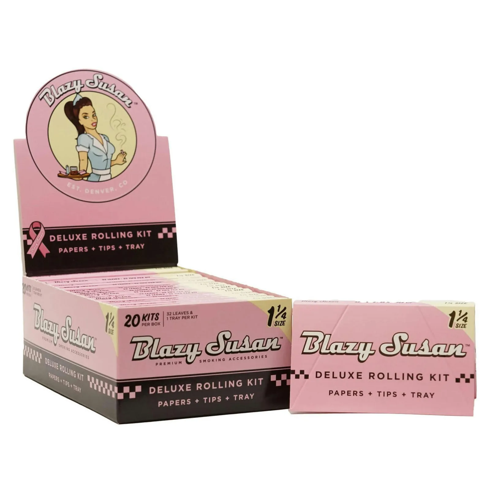 Blazy Susan Deluxe Rolling Papers Kit 1 1/4size