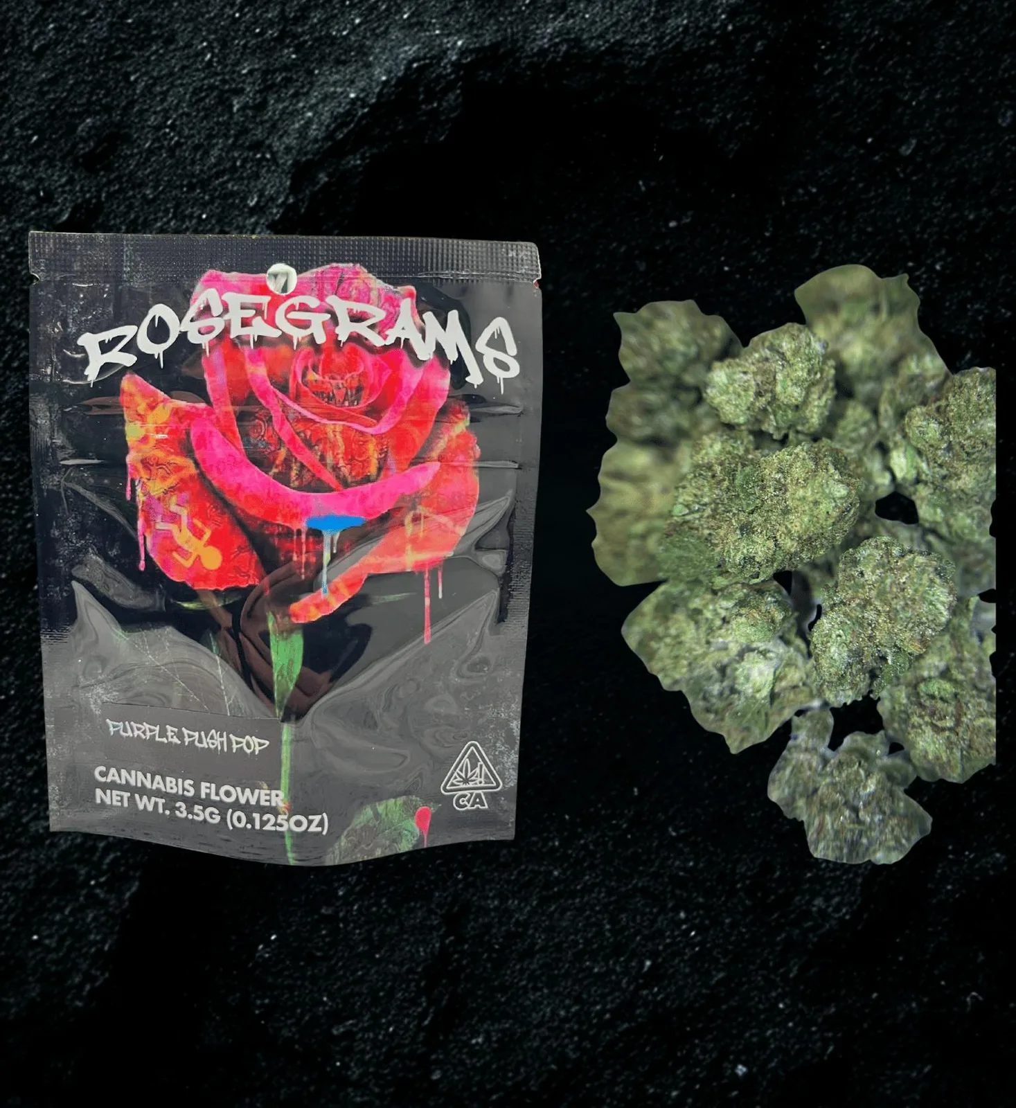 Rosegrams - Purple Push Pop 3.5g - 3.5 items