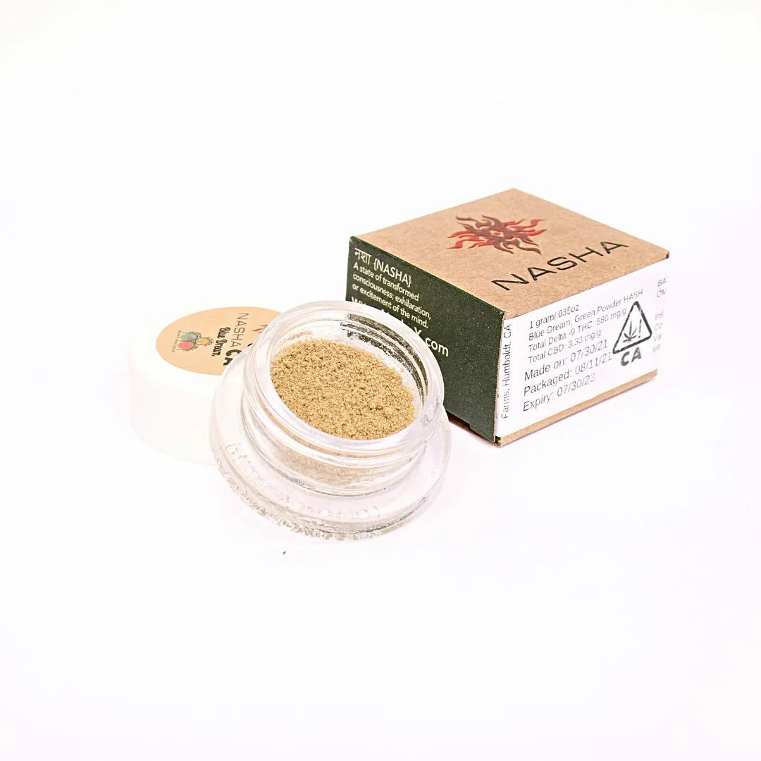 Blue Dream Green Powder Hash