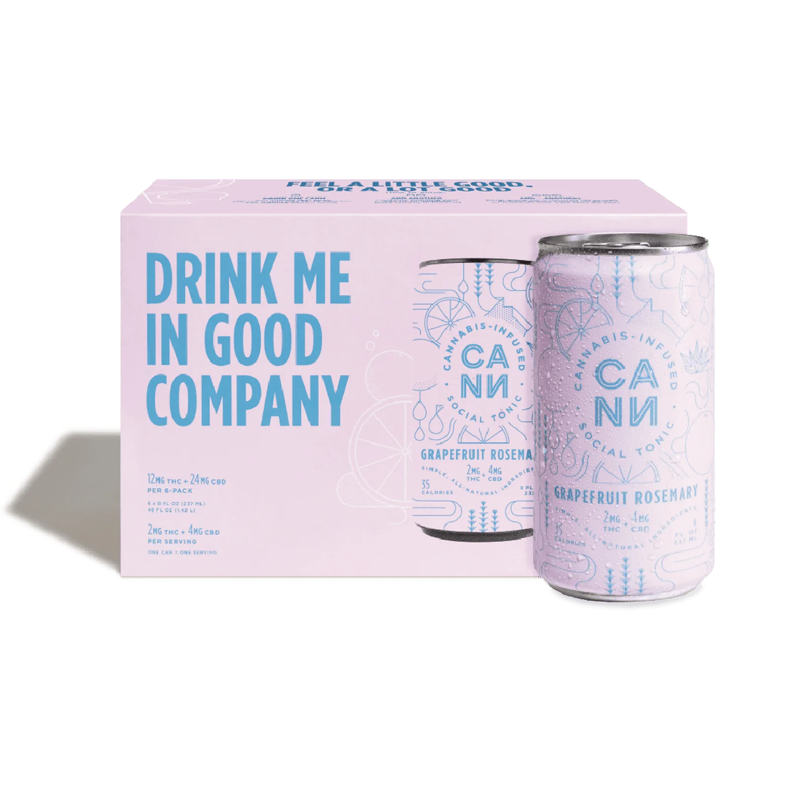Cann 8oz 6pk - Grapefruit Rosemary