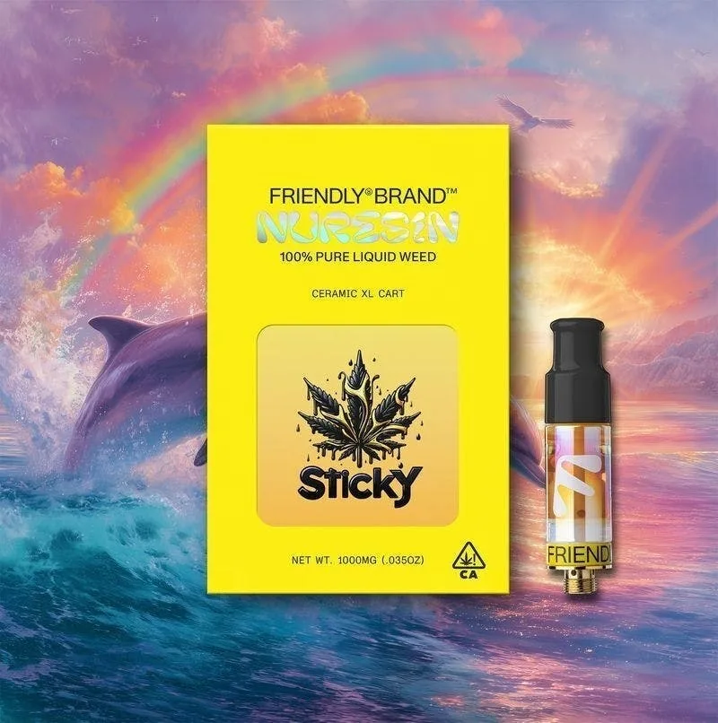 Friendly Brand x Sticky | Rainbow Dropz | Cured Nuresin Cartridge | 1g