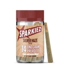 SPARKIEZ - 14 GRAM PRE-ROLL PACK - SILVER HAZE