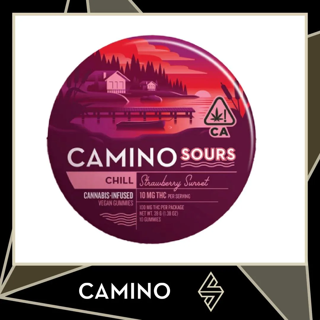 CAMINO SOURS | STRAWBERRY SUNSET | GUMMIES - 100 mg - 10 Pack