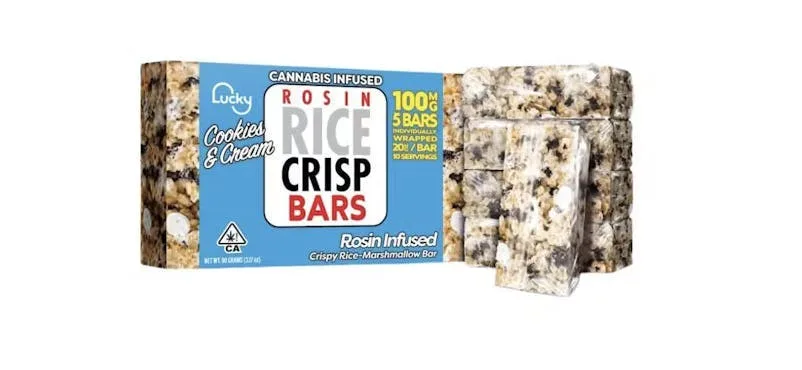 Lucky - Lucky | Cookies & Cream Rice Crisp Bars (5 x 20MG)