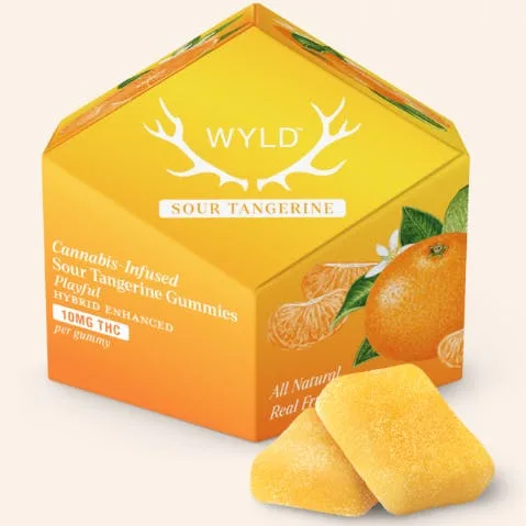 Sour Tangerine Hybrid Enhanced Gummies 100mg | 10pk
