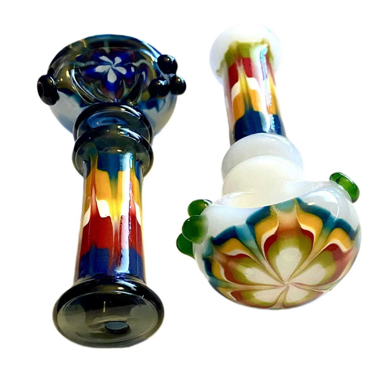 GLASS - 5" 3DOT 2 RING TRIPPY - GHP1810
