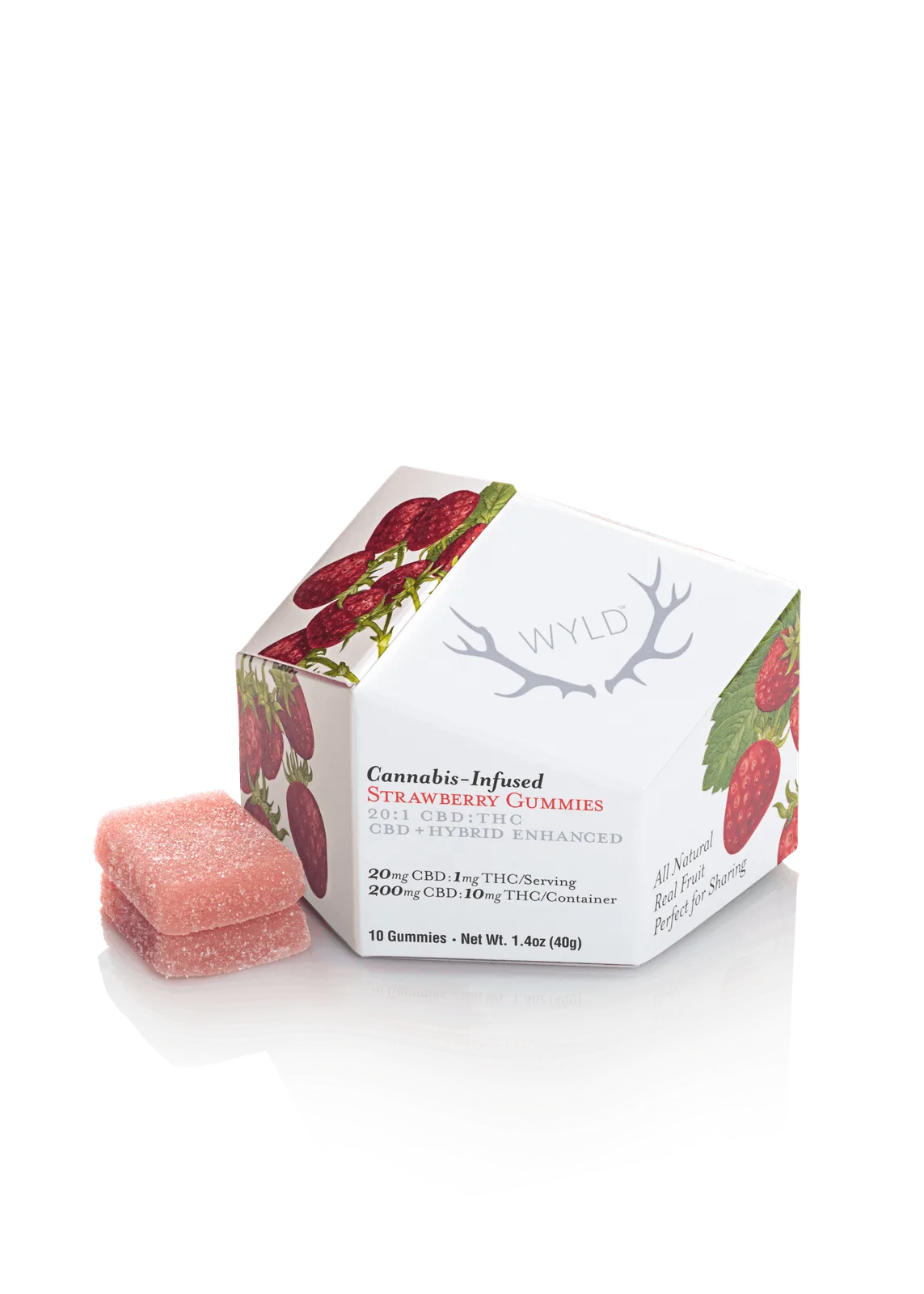 Wyld - X Strawberry Gummies 20:1 - CBD/THC Gummies
