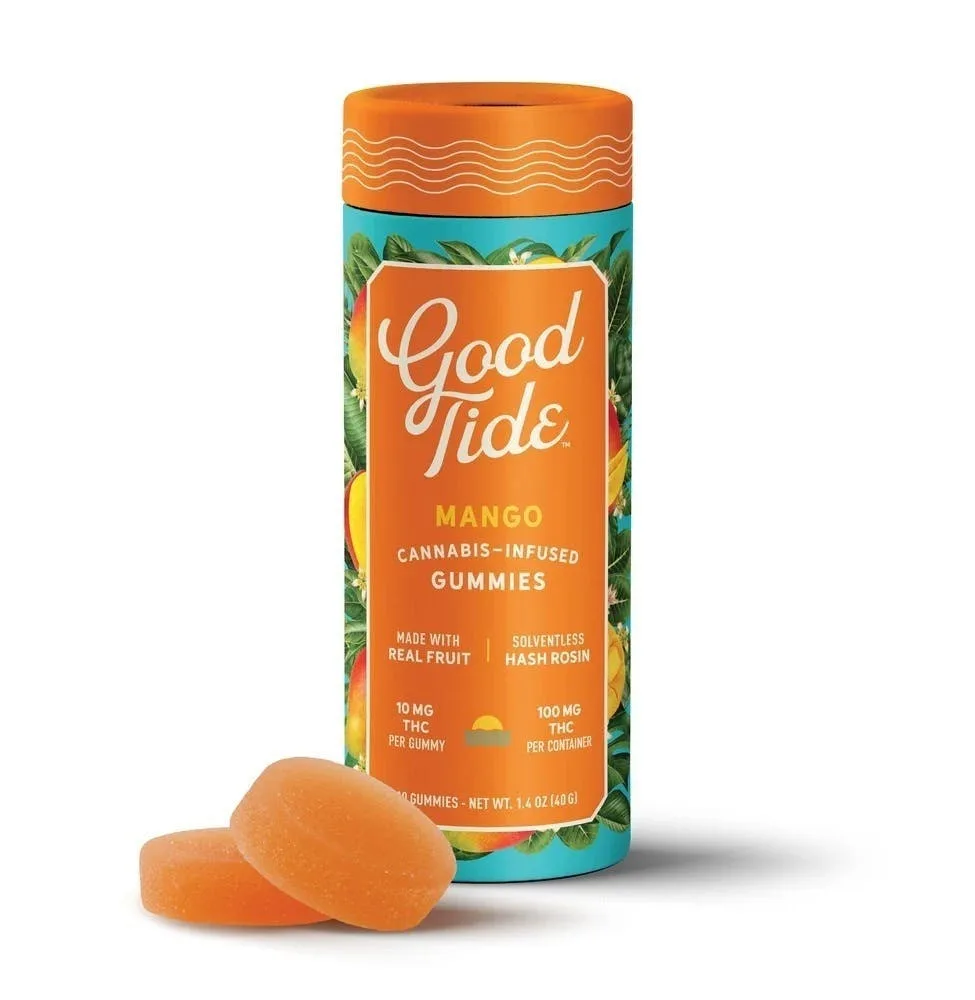 Wyld - Good Tide Mango Gummies 100mg. - Hash Rosin Gummies