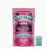 Lost Farm - Raspberry Wedding Cake Live Resin Gummies 100mg (IH)